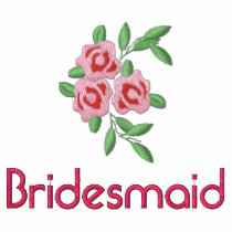 Bridesmaid T shirt with Embroidered Roses embroidered shirts