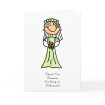 Bridesmaid Thank You Card
