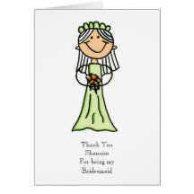 Bridesmaid Thank You Card
