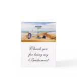 Bridesmaid Thank You Card Beach Wedding