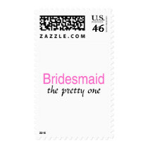 Bridesmaid (The Pretty One) Postage Stamp