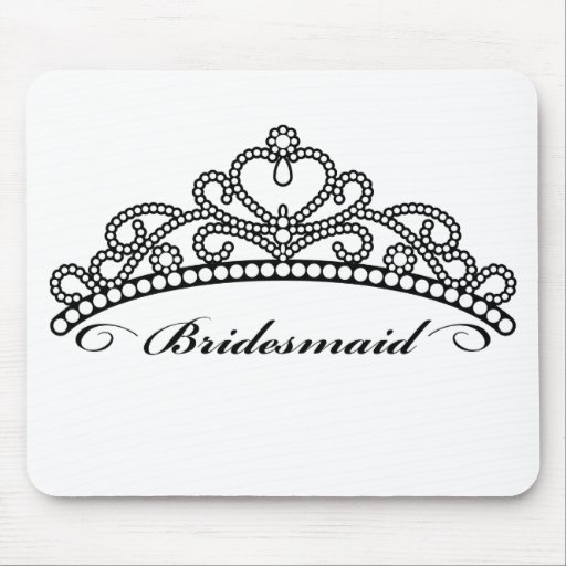Bridesmaid Tiara Mousepad