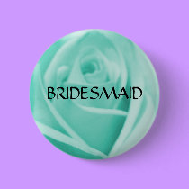 BRIDESMAID - Tif fany blue rose - button by Horseshoes3 BRIDESMAID - Tif fany blue rose - button