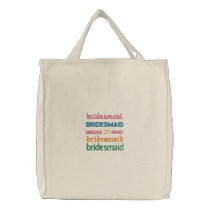 Bridesmaid Tote Bag embroidered bags by Stitchbaby Bridesmaid Tote Bag embroidered bags