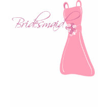 "Bridesmaid" t-shirts by OccasionsByMadeleine "Bridesmaid" t-shirts