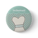 Bridesmaid -- Wedding dress // BLUE button