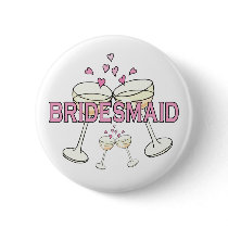 Bridesmaid Wedding ID Button