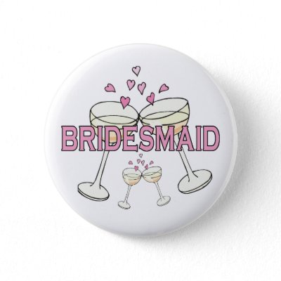 Bridesmaid Wedding ID Button