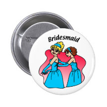 Bridesmaid Wedding ID Button