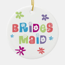 Bridesmaid Wedding Party Christmas Ornament