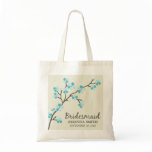 Bridesmaid Wedding Party Gift Bag (aqua)