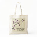 Bridesmaid Wedding Party Gift Bag (plum) bag