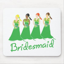 Bridesmaids Attendant Mousepad by lesrubaweddings Bridesmaids Attendant Mousepad