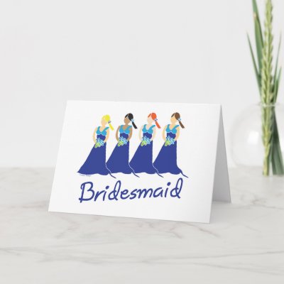 Bridesmaids cards