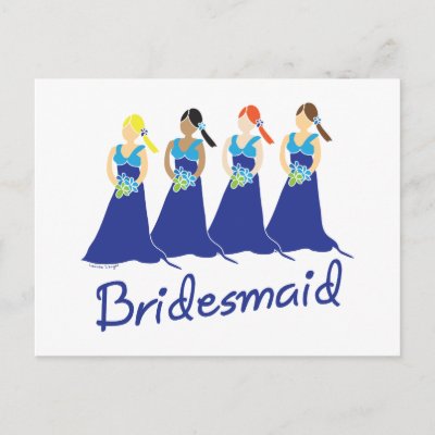 Bridesmaids Cards Post Card