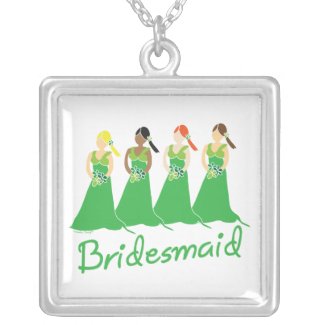 Bridesmaids in Green Necklace necklace