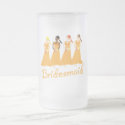 Bridesmaids in Peach Wedding Attendant mug