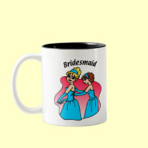 Bridesmaids in Pink mugs