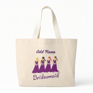 Bridesmaids in Purple bag