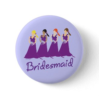 Bridesmaids in Purple button