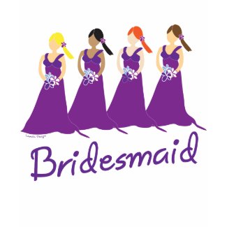 Bridesmaids in Purple shirt