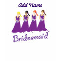 Bridesmaids in Purple shirt
