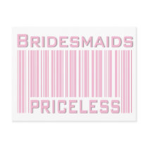 Bridesmaids Priceless postcards