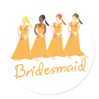 Bridesmaids Stickers sticker