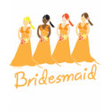 Bridesmaids T-shirt Peach Themed Weddings shirt