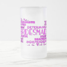 Bridesmaids Thank You Wedding Favors : Qualities Coffee Mugs