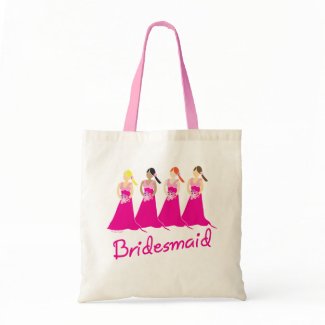 Bridesmaids Tote Bag Pink Design bag