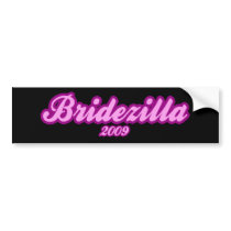 Bridezilla 2009 bumper stickers by BoogieMonst Bridezilla 2009 bumper stickers