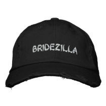 BRIDEZILLA Bride Embroidery cap embroidered hats