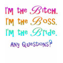 Bridezilla Bride T-shirts and Gifts shirt