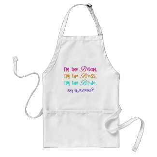 Bridezilla Bride T-shirts and Gifts apron