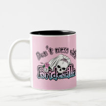Bridezilla Skull Mugs