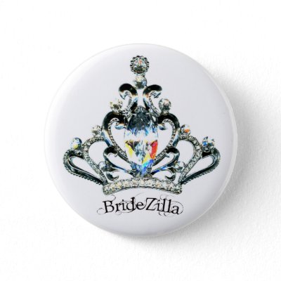 BrideZilla Tiara buttons