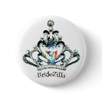 BrideZilla Tiara buttons by LadyDenise BrideZilla Tiara buttons