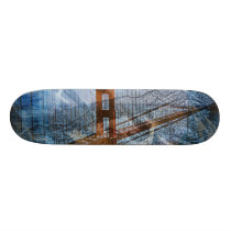 artsprojekt, bridge-a-lito, golden, gate, bridge, san, francisco, Skateboard med brugerdefineret grafisk design