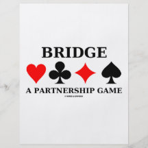 Bridge A Partnership Game Flyers