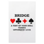 Bridge A Test Of Your Skill Versus Opponents' Luck Custom Stationery