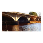 Bridge Across River Customized Photo Card