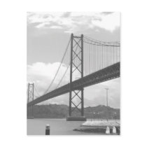 Bridge across Tejo River Postcard
