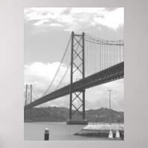 Bridge Across Tejo River Print