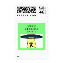 bridge aloen area 51 joke postage stamp