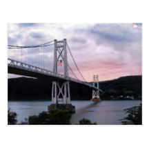Bridge and Flag Postcard