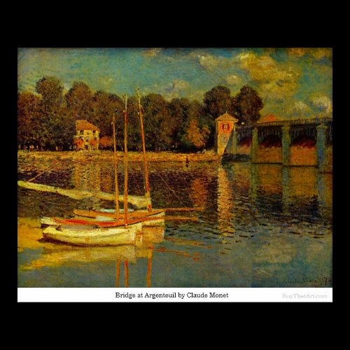 Bridge at Argenteuil by Claude Monet Poster