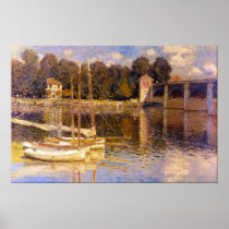 Bridge at Argenteuil by Claude Monet Posters