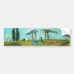 Bridge at Arles by Vincent van Gogh Bumper Stickers