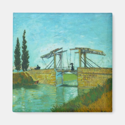 Bridge at Arles by Vincent van Gogh Magnets